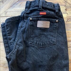 Women’s Wrangler Cowboy Cut High Waist Black Jeans